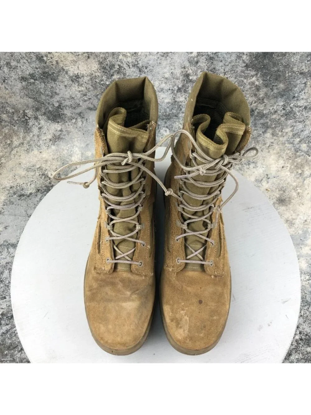 Belleville Men's Size 9.5R 550 ST USMC Hot Weather Steel Toe Brown Boots FAIR